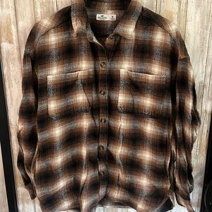 Hollister Women’s Flannel Shacket w/ Pockets